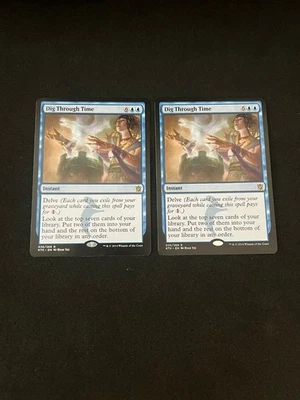 Dig Through Time #34 x2 [Khans of Tarkir] Magic MTG Cards NM/LP - Image 1 of 2