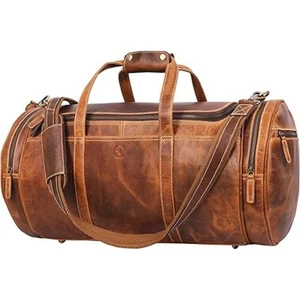 Sac de voyage en cuir de buffle premium - 20" Weekender - Photo 1/6