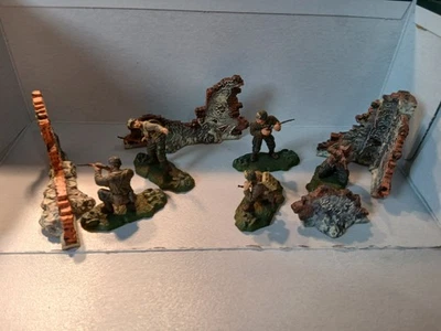 Forces of Valor 5 Soldats Americain WW2 Avec Ruine 1/32 - Photo 1/4