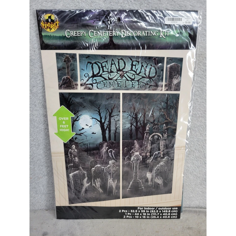 Kit de decoração de cemitério assustador Spirit Halloween decoração com mais de 6 pés de altura - Imagem 1 de 4