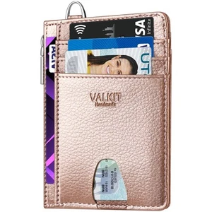 Slim Minimalist Front Pocket Wallet, RFID Blocking Credit Card Holder Card Ca... - Picture 1 of 7