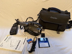 Panasonic Palmcorder Photoshot PV-L750D VHS Tapes CF Card Charger Battery BUNDLE - Picture 1 of 24
