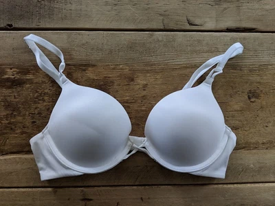 Victoria's Secret Pure White  36C Very Sexy Bombshell Push Up Add 2 Cup Bra - Image 1 of 2