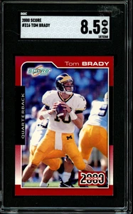 2000 Score #316 Tom Brady RC ROOKIE SGC 8.5 - Bild 1 von 2