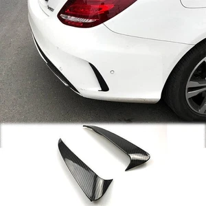 Car Apron Spoiler Canard Air Vent Cover Carbon Fiber For Benz W205 C C63 Style - Foto 1 di 5