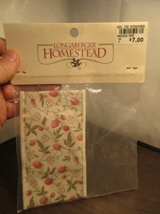 Longaberger's Homestead Finishing Touches Basket Handle Tie - Strawberry - Picture 1 of 3