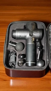 Deep Tissue Percussion Massage Gun – Cordless Muscle Massager w/ 6 Heads + Case - Picture 1 of 10