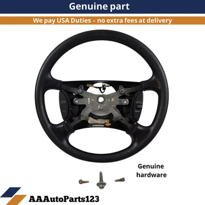 01 02 03 04 Dodge Dakota Steering Wheel Black With Cruise Control Genuine OEM!! - Изображение 1 из 4