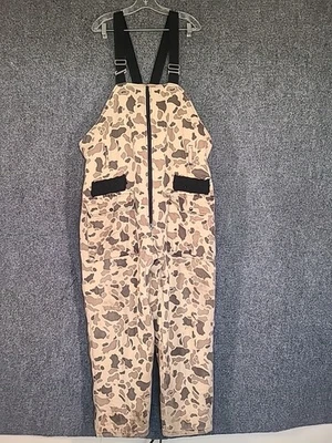 Vintage Hunting Bib Overalls Mens XL Camouflage THINSULATE Union Made in USA - Image 1 of 4
