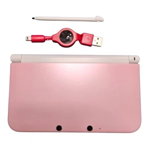 Nintendo 3DS LL XL Pink White Japenese ver very clean free shipping - Picture 1 of 20