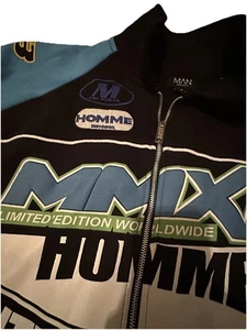 BooHooMan Moto Paneled Racing jacket Men’s Size Medium - Picture 1 of 6