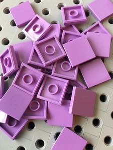 Lego 2x2 azulejos de lavanda medianos azulejos de acabado suave piso 2x2 nuevo 50 piezas - Imagen 1 de 2