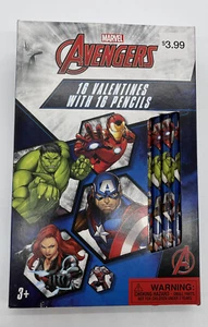 Valentinstag | Avengers Valentinstag & Bleistifte | 16 Stück | Für Kinder 3+ - Bild 1 von 7