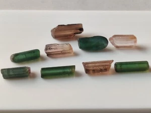 Fine Quality Multi Colors Natural Tourmaline Crystals From Africa 16 Grams - Picture 1 of 5
