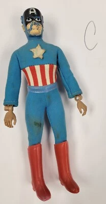 Vintage Captain America Original 1974 Mego 8” Action Figure - (C) - Image 1 of 2