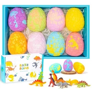 8 Pieces Dinosaur Bath Bomb With Surprise Toy!! - Picture 1 of 6