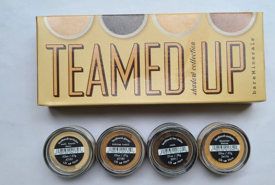 bareMinerals Bare Escentuals Teamed Up Eyeshadow Set Full Size .57g each - Image 1 of 4