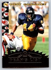 1997 Score Board NFL Rookies Dean's List #2 Tony Gonzalez NM