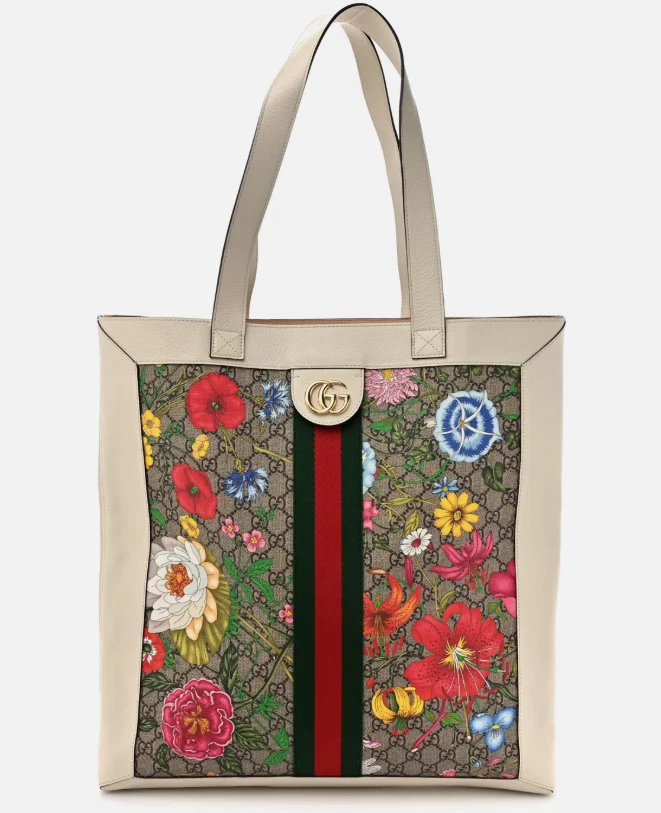 GUCCI フローラルトートバッグ GUCCI グッチ/ブランドバッグ・小物