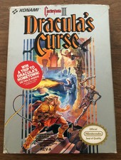 NES Castlevania 3 Dracula's Curse CIB Game Box Tested Working Cart Authentic