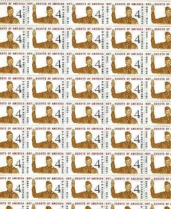 Full Mint Sheet of 50 stamps #1145  1960 4 cent Boy Scout Jubilee mint NH OG - Picture 1 of 1