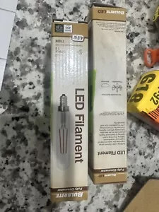 *2 Pack* Bulbrite LED Filament Bulb, 2700K, Fully Compatible Dimming Bulb - Picture 1 of 4
