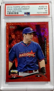 2014 Topps Update Paul Goldschmidt Red Hot Foil PSA 10 RARE