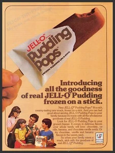 Jell-O Pudding Pops 1980s Print Advertisement Ad 1983 - Picture 1 of 1