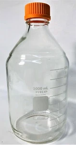 Corning PYREX 1395 / Kimble KIMAX 14395 Graduated Media Bottle - Picture 1 of 11