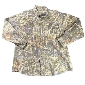 Beretta Advantage Max-4 Camo Hunting Shirt XXL Realtree Cotton Button-Up Outdoor - Picture 1 of 9