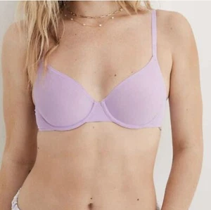 Aerie Smoothez Full Coverage Microfiber Unlined Underwire Bra Lavender 32B NWT - Picture 1 of 5