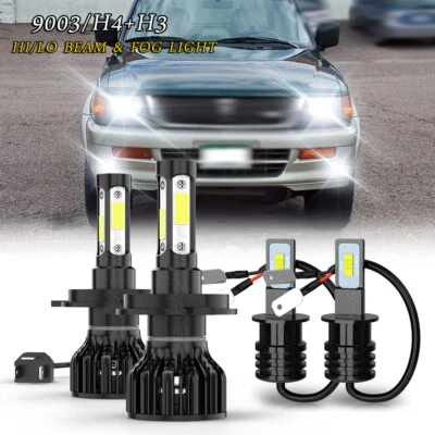 Farol de LED alto/baixo + lâmpadas de neblina 4x para Mitsubishi Montero Sport 1997-1999 - Imagem 1 de 4