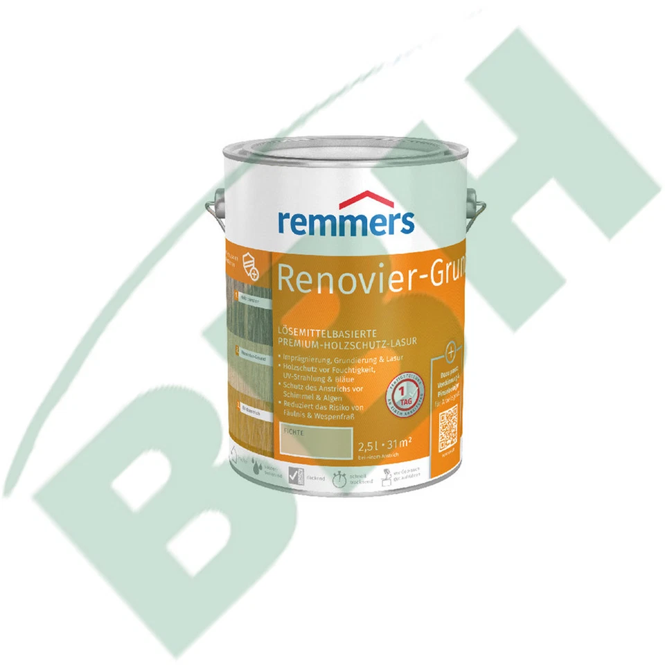 Remmers Renovier-Grund Holzschutz 5 Liter Fichte Spezialgrundierung - Bild 1 von 1