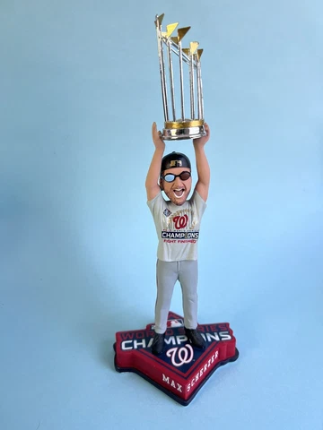 MAX SCHERZER Nationals WORLD SERIES Champs Bobblehead Store Exclusive #46/100 Cover