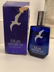 VTG SHULTON BLUE STRATOS COLOGNE SPLASH FOR MEN 125 ML 4-1/4 FL OZ 95% Full