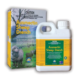 IAH Ausmectin Sheep Oral 1L 5L Broad Spectrum Oral Antiparasitic Treatment Worms - Picture 1 of 14