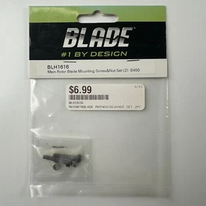 Blade BLH1616 Main Rotor Blade Mounting Screw & Nut Set (2) for B450 NEW - Picture 1 of 2
