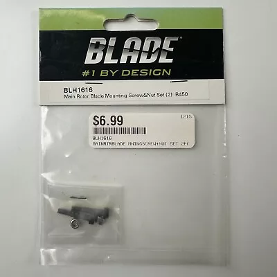 Blade BLH1616 Main Rotor Blade Mounting Screw & Nut Set (2) for B450 NEW - Image 1 of 2