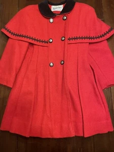 Rothschild Red Vintage Coat Girls 5 - Picture 1 of 6