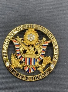 Rare Barack Obama Inaugural Brooch / Pin - 100% authentic by ANN HAND  1/20/2009 - Picture 1 of 2