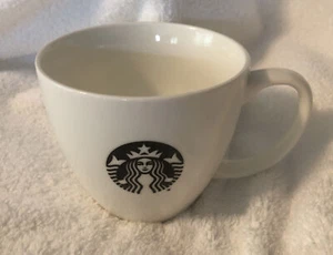 2015 Starbucks Black Siren Mermaid Logo on White Coffee Mug 20oz 4" Tall - Picture 1 of 9