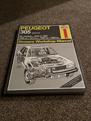 Haynes Workshop Manual No. 538. Peugeot 305 (petrol). All Models. 1978 to 1989 - Image 1 of 4