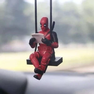 Deadpool Swing Car Interior Decora Rearview Mirror Pendant Accessories Fun Toy - Picture 1 of 13
