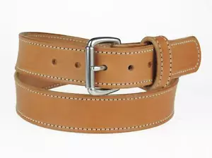 1 1/2"_HEAVY DUTY LEATHER WORK BELT_CCW GUN HOLSTER BELT_Amish Handmade_50WS-ST - Picture 1 of 7