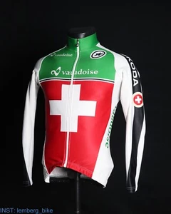 ASSOS Swiss national team cycling long sleeve thermal jersey (small) #0086 - Picture 1 of 9