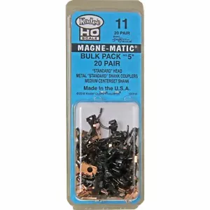 Kadee HO #11 Bulk Pack No.5 Knuckle Couplers No Draft Gear Boxes 20 Pairs - Picture 1 of 1