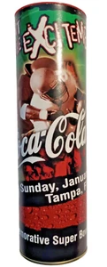 Coca Cola Super Bowl XXXV 8oz Commemorative Coke Bottle - Full With Tube 2001 - Picture 1 of 5