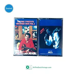 2x SEALED Conway Twitty Cassette Tapes: Greatest Hits 1 & 2 OG Country - Picture 1 of 3