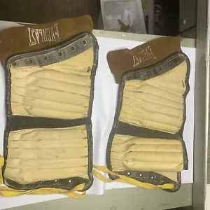 Vintage Everlast ankle weights (spats) lace up 2.5 lb lead weighted each 1940’s? - Picture 1 of 7