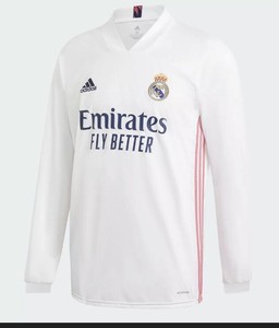 camisa de manga comprida do real madrid